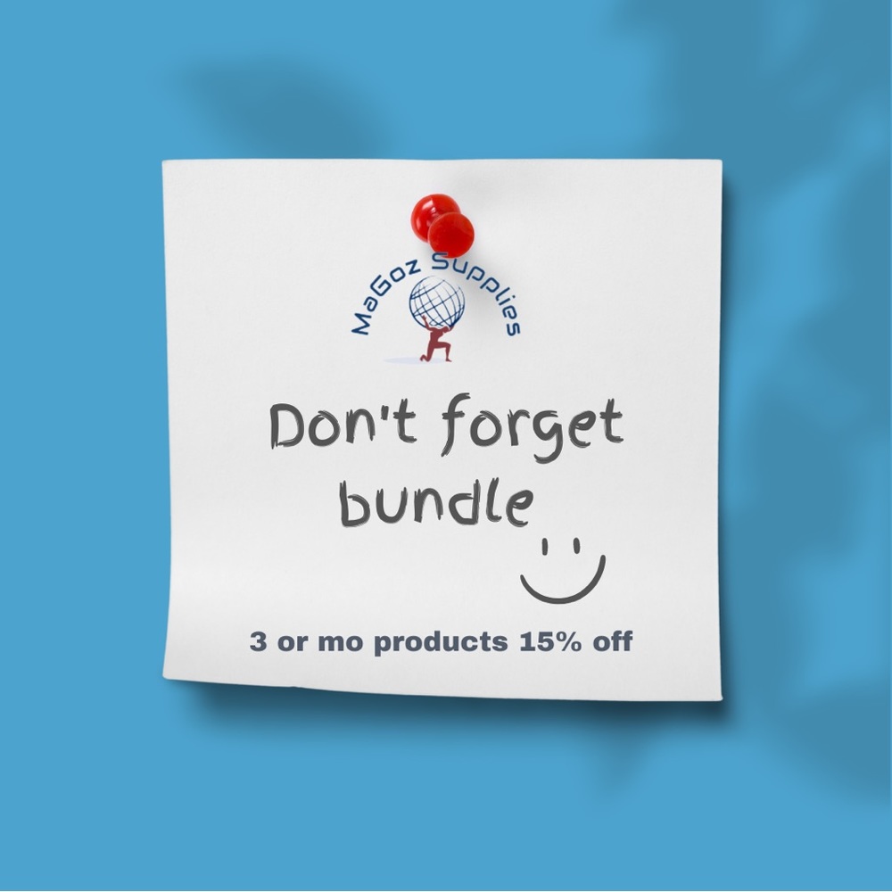 Bundle any 3 or more items from my closet in order to have 15% off